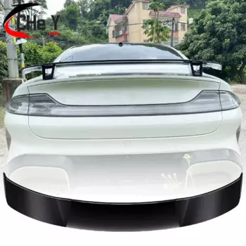 Для Xiaomi SU7 Max 2024 кованый из углеродного волокна глянцевый черный ABS заднее крыло багажника задний спойлер GT