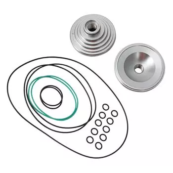 Для Yamaha Banshee 350 1987-2006 голая крутая головка с куполом 21 куб.см, уплотнительные кольца, шпильки, гайки и шайбы, комплект из алюминия