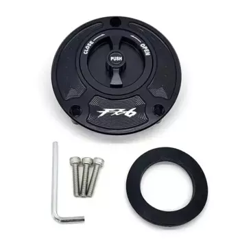 Для Yamaha FZ6 FZ6R FZ1 R1 R6 R6S Крышка топливного бензобака с ЧПУ, алюминиевая крышка без ключа, аксессуары для мотоциклов всех лет