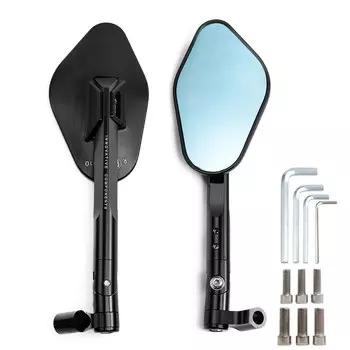 Для YAMAHA MT07 MT09 MT-07 для Kawasaki Z900 Z900RS Z800 Z1000 мотоциклетные универсальные зеркала заднего вида с ЧПУ с винтами 8 мм или 10 мм