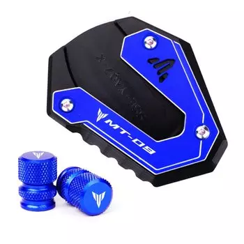 Для Yamaha MT09 SP MT 09 MT-09 2014-2024 2025 мотоциклетная боковая подставка с ЧПУ, увеличенная удлинительная подставка для ног, колпачки клапанов шин