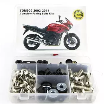 Для Yamaha TDM900 TDM 900 2002-2014 мотоциклетные стальные полный комплект болтов для обтекателя, зажимы для обтекателя, винты для корпуса, гайки
