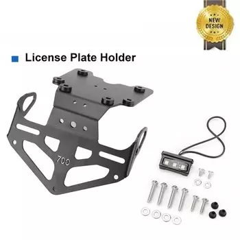Для Yamaha Tenere 700 2019 2020-2024 мотоциклетный задний держатель номерного знака, кронштейн, хвостовое аккуратное крыло, элиминатор с ЧПУ, алюминий, новый