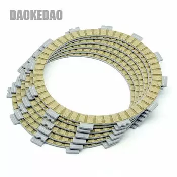 Для Yamaha Virago XV400 89-94 XV535 87-88 93-00 XV535S 94-97 Drag Star DS4 XVS400 98-17 Комплект фрикционных дисков сцепления, 6 шт.