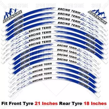 Для YAMAHA WR250R WR250F WR450F WR 250R 250F 450F наклейка на колесо мотоцикла светоотражающая наклейка на обод 21 "/18" полосатая лента на ступицу