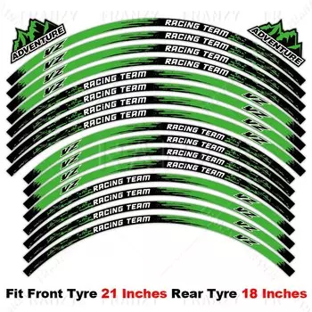 Для YAMAHA YZ 125 125X 250 250X 250F 250FX 450F 450FX Светоотражающие аксессуары для мотоциклов, наклейки на колеса, наклейки на обод, полосатая лента