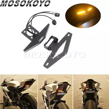 Для Yamaha YZF R6 2017 2018 2019 Tail Tidy Stealth Fender Eliminator, Светодиодные интегрированные указатели поворота, номерной знак, комплект кронштейна