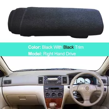 Для Защитные чехлы для сидений, сшитые специально для Toyota corolla Altis Runx Allex 2003 - 2007 LHD RHD 2 слоя приборной панели автомобиля ковровые покрытия накидка ковер автомобиля тенты ковры приборной коврик