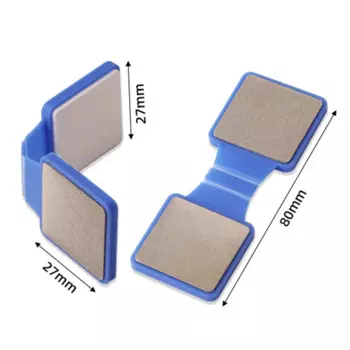 Для заточки лезвий изогнутых фигурных коньков Точилка для лезвий Точилка 1 шт. 30 г 80*27 мм Двусторонний дизайн