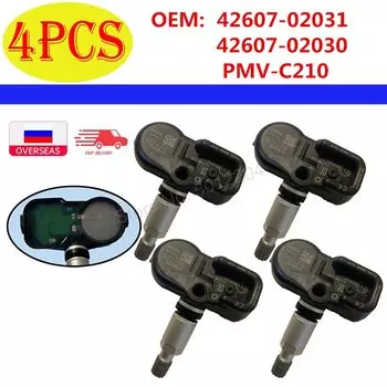 ДЛЯ 2014-2016 Toyota Fortuner Corolla 433 МГц PMV-C210 Датчик давления в шинах TPMS 42607-02031 42607-30070 42607-02030 42607-42021