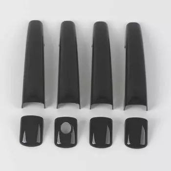 ДЛЯ CITROEN C4 C4 PICASSO C6 PEUGEOT 207 308 407 Черная накладка на дверную ручку автомобиля из углеродного волокна, наклейка, Стайлинг, автоаксессуары