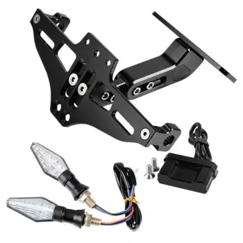 ДЛЯ YAMAHA MT 07 09 FZ09 FJ09 TRACER 700 900 GT Держатель номерного знака из АБС-пластика Кронштейн лицензии с легким хвостом Tidy Fender Eliminator