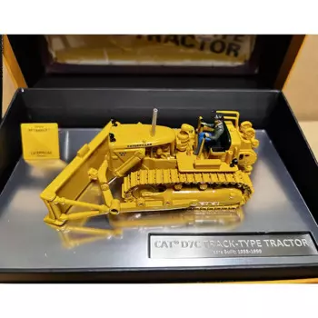 DM масштаб 1:50 CAT D7C гусеничный бульдозер строительный автомобиль из сплава вилочный погрузчик модель 85577