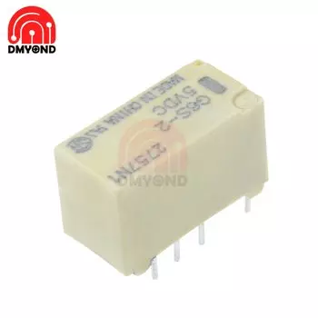 10 шт./лот 5 В реле 2 А 250 В переменного тока/220 В постоянного тока 8 контактов для реле