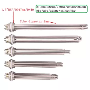 ДЕРНОРД Погружной нагреватель для воды DN40/1,5 SUS304 220/380В 3-6 кВт