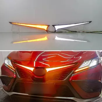 Дневные ходовые огни 12 В для Toyota Camry XV70 SE XSE 2018 - 2023 Drl фотоэлемент автомобиля авто аксессуар дневного света