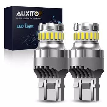 Дневные ходовые огни AUXITO, 2 шт., W21/5W, W21W, WY21W, P21W, P21/5W, Canbus, лампа для парковки для VW, BMW, Audi, Ford, KIA, Hyundai, , Mazda
