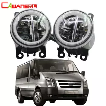 Дневные ходовые огни Cawanerl, 4000 лм, светодиодные лампы, противотумансветильник фары, дневные ходовые огсветильник «ангельские глазки», 12 В