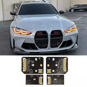Дневные ходовые огни для BMW M3, M4, CSL, 4 серии, DRL, не RGBW, разноцветные ранцевые огни G80, G22, G82, G23, G26, желтые, красные, синие