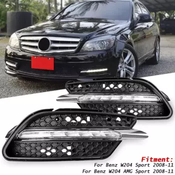 Дневные ходовые огни для Mercedes-Benz W204 C Class C300 AMG Sport 2008-2011
