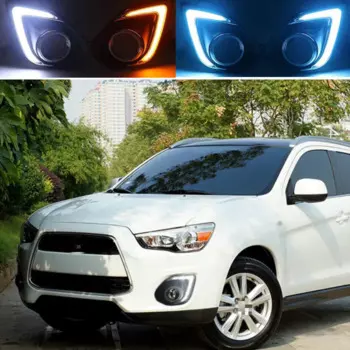 Дневные ходовые огни для Mitsubishi ASX 2013, 2014, 2015, 1 комплект