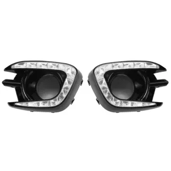 Дневные ходовые огни для Mitsubishi Pajero Sport Montero Sport 2013 2014 2015, противотуманная фара 12 В Abs Led