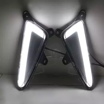 Дневные ходовые огни для Toyota CHR 2016, 2017, 2018, дневсветильник Противотуманные фары с указателем поворота, Стайлинг автомобиля, светодиодный т.