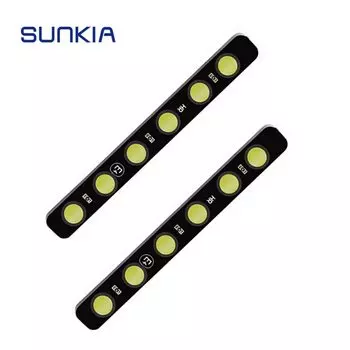 Дневные ходовые огни SUNKIA, универсальные водонепроницаемые противотуманные огни с 6 светодиодами, 2 шт./пара 100%