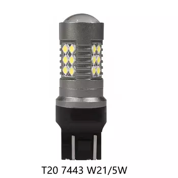 Дневные ходовые огни T20 DRL 7443 W21/5W для Lada Vesta Granta Renault Duster Kangoo, размер + DHO, белый, 12-24 В, 1 шт.