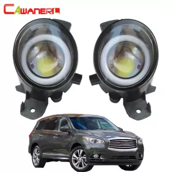 Дневные ходовые огсветильник Cawanerl для Infiniti JX35, 2013, Автомобильные светодиодные противотуманные фары «ангельский глаз», DRL, 3000лм, 12 В, высокая яркость, 2 шт.