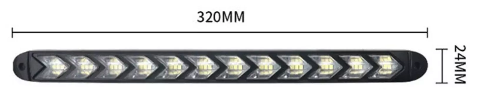 Дневные ходовые огсветильник OKEEN, Светодиодные ДХО для автомобиля, 2 шт.