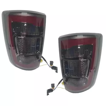 Dodge RAM 1500 2009-2018 светодиодные задние фонари, подходящие для Ram 1500 2009-2018 с желтыми указателями поворота, внешние автоматические фонари