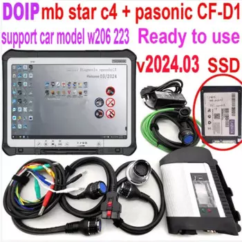 DOIP WIFI MB star c4 plus DOIP OBD2 мультиплексор диагностический инструмент планшет CF-D1 i5 SD подключение SSD DTS Mona для w206 w223 автомобиля/грузовика