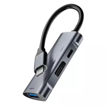 Док-станция 3-в-1, 480 Мбит/с, 4K при 60 Гц, PD, 60 Вт, большой DP DisplayPort + USB-C, адаптер USB2.0 Mini Hub