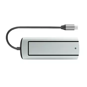 Док-станция 6-в-1 PD, USB3.0X3 и совместимое с SSD-слотом, быстрое зарядное устройство для портативного компьютера