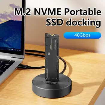 Док-станция Blueendless M.2 NVME SSD, 40 Гбит/с, высокоскоростная внешняя передача, совместимая с док-станцией Thunderbolt 4/3 USB4.0