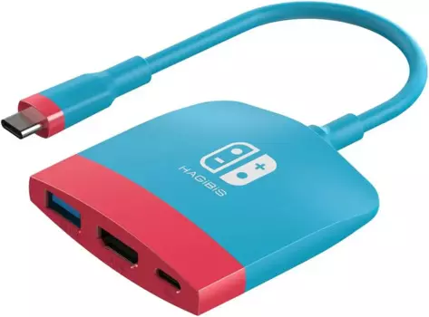 Док-станция для Nintendo Switch OLED, портативная док-станция для телевизора, док-станция для зарядки с Type C на HDMI, адаптер для телевизора для MacBook Pro Air