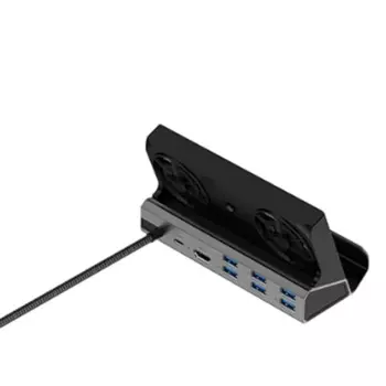 Док-станция для ROG Ally Game Dock Hub 4K 60Hz USB C док-станция Gigabit Ethernet 1000Mbps Dock Stand Type C USB 3,0 (A)