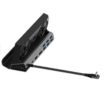 Док-станция для ROG Ally Game Dock Hub 4K 60 Гц USB C док-станция Gigabit Ethernet 1000 Мбит/с док-станция Type C USB 3,0