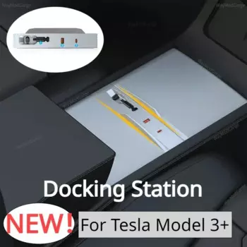Док-станция для Tesla New Model 3 Highland 2024 80 Вт PD Type C Hub быстрое зарядное устройство