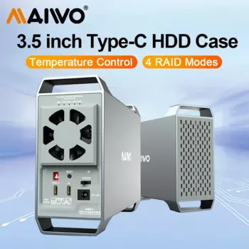 Док-станция для жестких дисков MAIWO, 10 Гбит/с, 3,5 дюйма, SATA, RAID