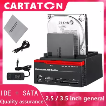 Док-станция для жестких дисков Sata, USB 3,0, с кардридером