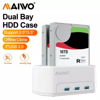 Док-станция MAIWO для жестких дисков SATA-USB 3,0, 2,5/3,5 дюйма