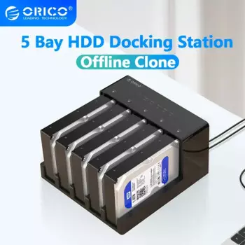 Док-станция ORICO 2/5 Bay для жестких дисков с автономным клонированием SATA на USB 3,0 док-станция для жестких дисков 2,5/3,5 дюйма