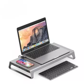 Док-станция PD3.0, VGA, usb c, с беспроводным зарядным устройством