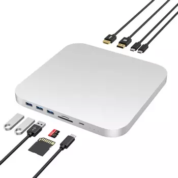 Док-станция Pro Max 4K HDMI 8-в-1 с двумя жесткими дисками, USB 3,0