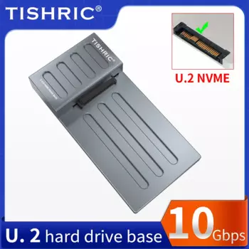 Док-станция TISHRIC U.2 Nvme для жесткого диска Type-C, 10 Гбит/с, высокоскоростная передача, независимый источник питания