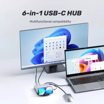 Док-станция Unitek USB C для твердотельного накопителя, 5 Гбит/с, 100 Вт