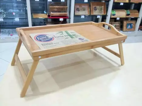 DOLBOVI 100 Bamboo Large Size Folding Flip Breakfast tray tray поднос plateau de service