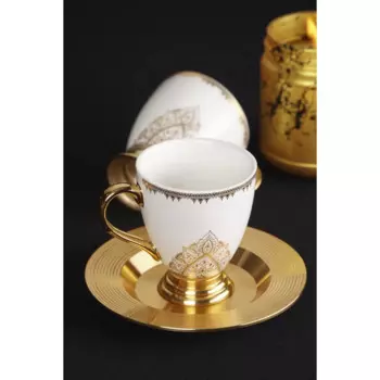 DOLBOVI Acar Violet 6'l Porcelain coffee cup Pad-Gold Glitter mug кружка coffee cup cup